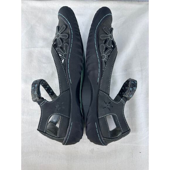 J SPORT BY JAMBU Women’s sz 9 MARYJANE SANDALS CLOSED TOE GREY MEMORY FOAM - Picture 9 of 11